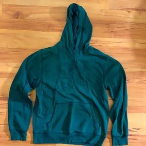 Green hoodie